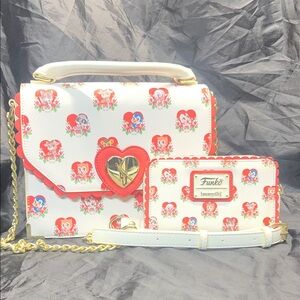 Villainous Valentines Loungefly Set Crossbody Bag and Wallet